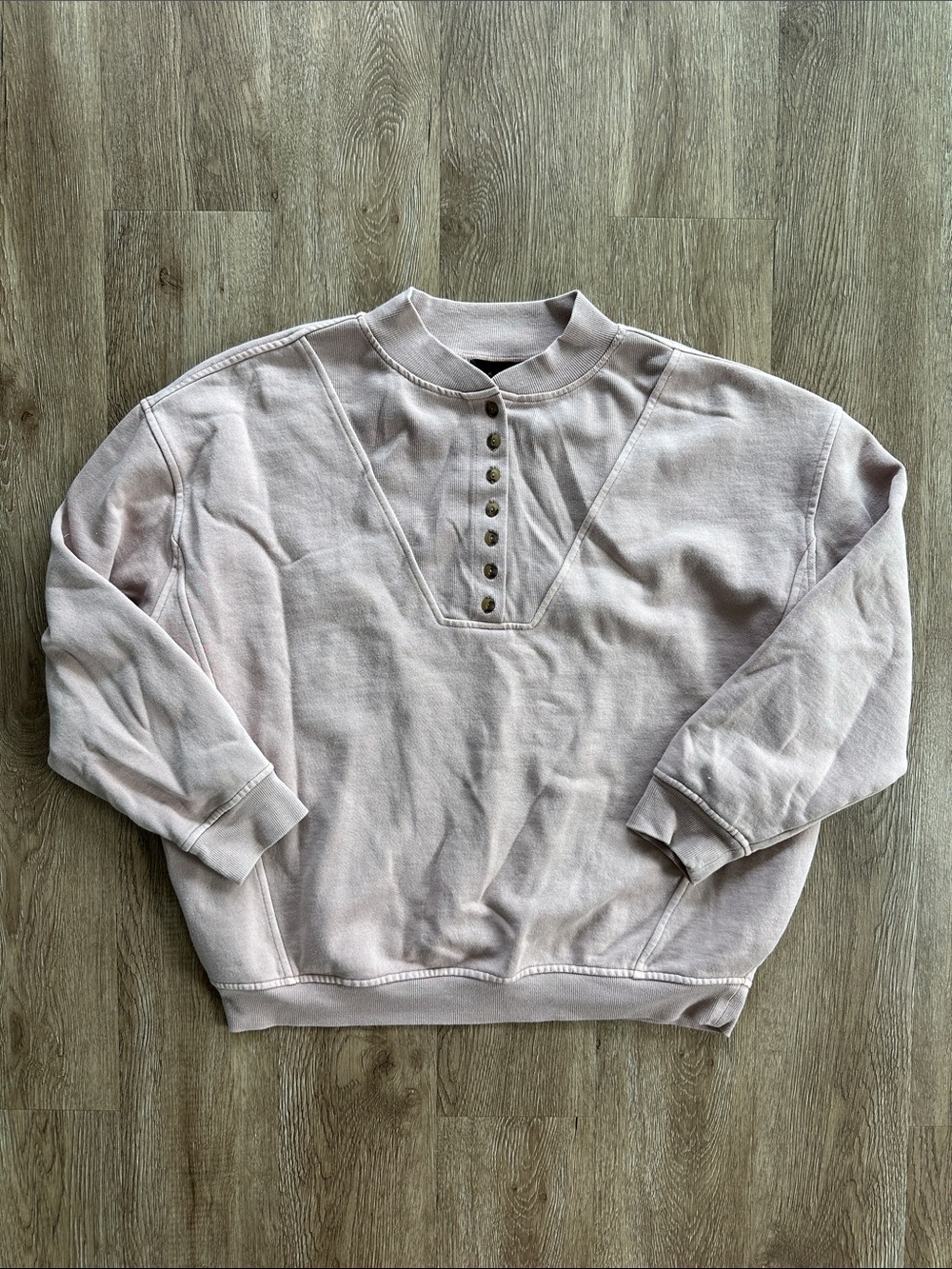 Hatch Cora Maternity Sweatshirt Rose Mauve Size 3 Large Loungewear Comfy